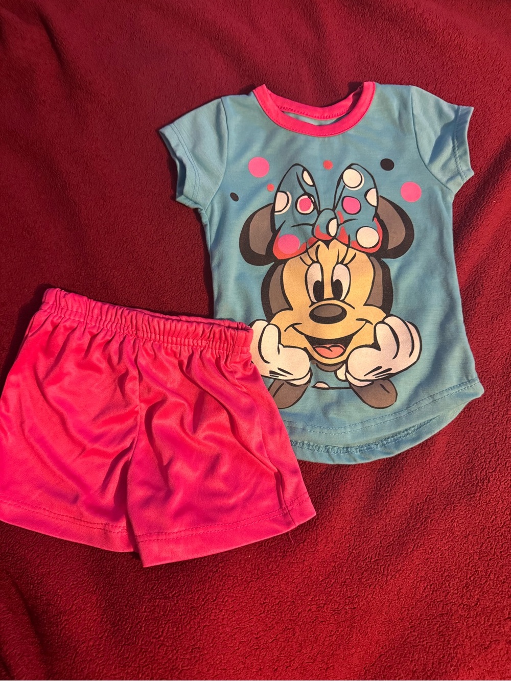 Blue & Pink Minnie Mouse Kids matching Set